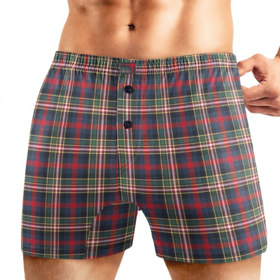 Клевер Трусы мужские CLE MBX451211 (AW25/26 Новый год) т.синий/красный