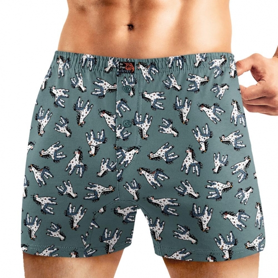 Клевер Трусы мужские CLE MBX451321 (AW25/26 Русская тройка) т.серый/чёрный