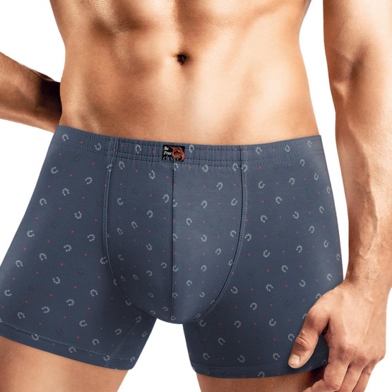 Клевер Трусы мужские CLE MSH451311 (AW25/26 Русская тройка) т.синий/св.серый