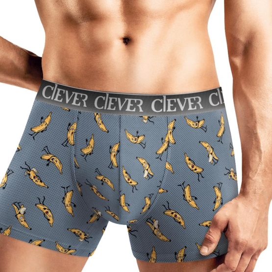 Клевер Трусы мужские CLE MSH451813 (AW25/26 14 февраля) серый/т.жёлтый