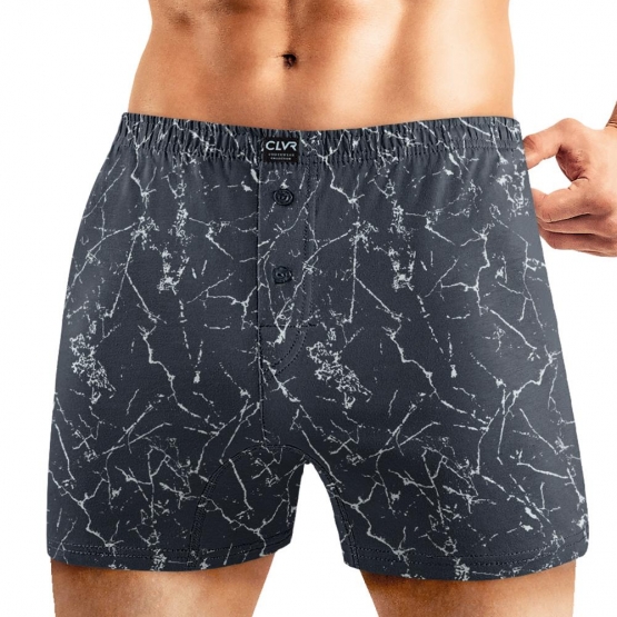 Клевер Трусы мужские CLE MBX451911 (AW25/26 Хоккей) т.синий/св.серый