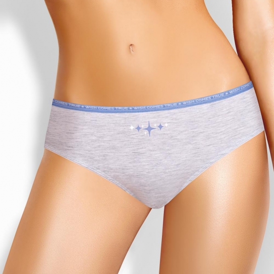 Клевер Трусы женские CLE B1186/4 (AW25/26 Селена) меланж св.серый