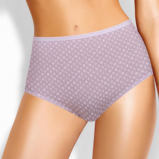 Клевер Трусы женские CLE M1186/1 (AW25/26 Селена) св.сиреневый/молочный