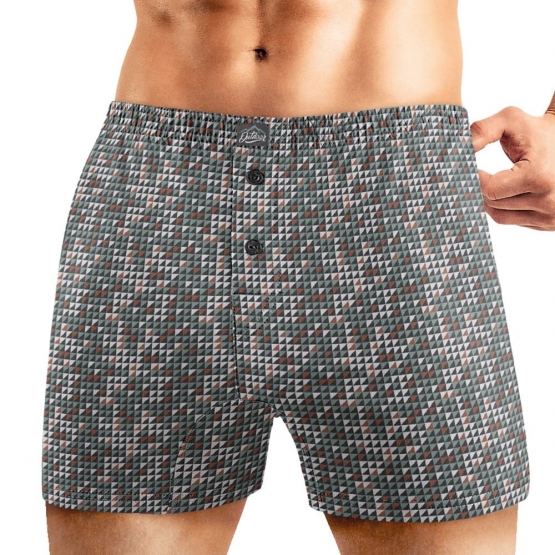 Клевер Трусы мужские CLE MBX450111 (AW25/26 Зов природы) св.зелёный/коричневый