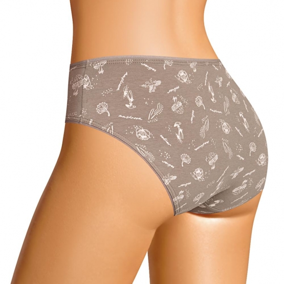 Клевер Трусы женские CLE C1184 (AW25/26 Ветивер) т.бежевый/св.бежевый