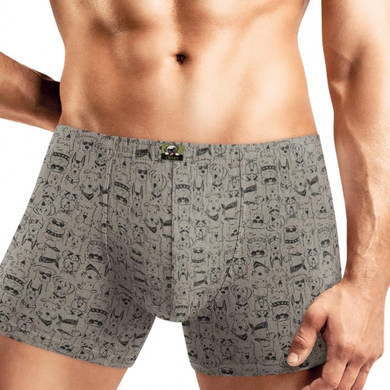 Клевер Трусы мужские CLE MSH450431 (AW25/26 Спайк) св.бежевый/чёрный