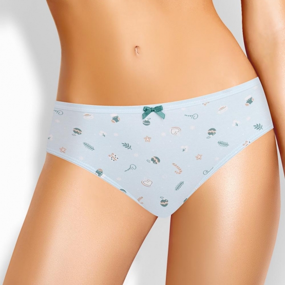 Клевер Трусы женские CLE B1200/1 (AW25/26 Пихта) св.бирюзовый/молочный