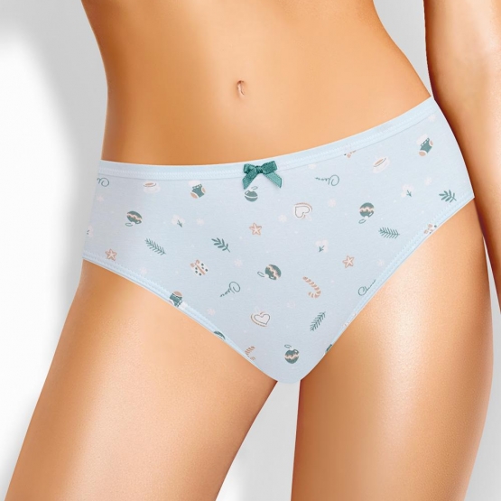 Клевер Трусы женские CLE C1200/1 (AW25/26 Пихта) св.бирюзовый/молочный