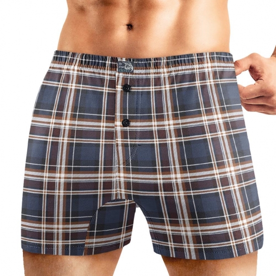 Клевер Трусы мужские CLE MBX451511 (AW25/26 Аллюр) т.синий/коричневый