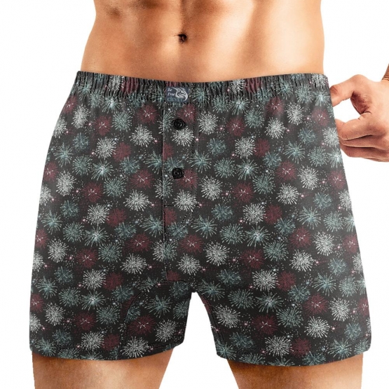 Клевер Трусы мужские CLE MBX451541 (AW25/26 Аллюр) чёрный/бордовый