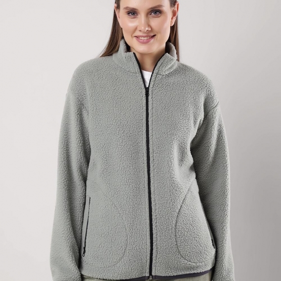 Клевер Куртка женская CLE LJ15-103/6 (AW25/26 Флис) св.зелёный