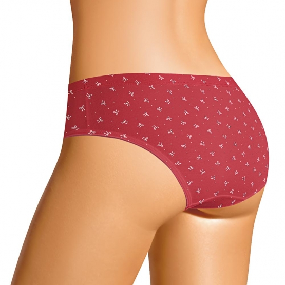 Клевер Трусы женские CLE B1202 (AW25/26 Конфетти) красный/молочный