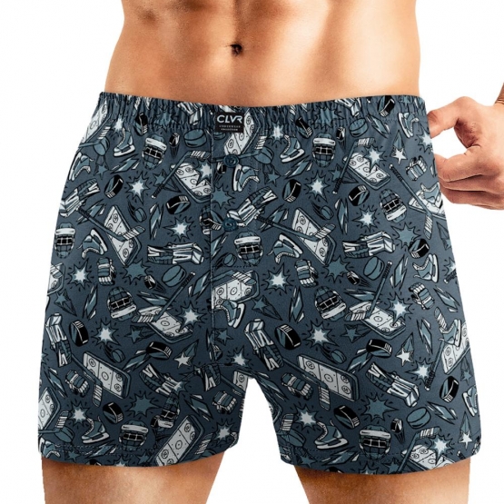 Клевер Трусы мужские CLE MBX451941 (AW25/26 Хоккей) т.бирюзовый/чёрный