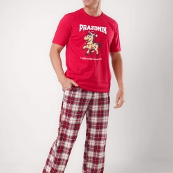 Клевер Комплект мужской CLE MHP450713/2 (AW25/26 Новый год) красный/молочный