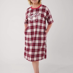 Клевер Платье женское CLE LDR15-1199/1 (AW25/26 Новогоднее чудо) красный/молочный