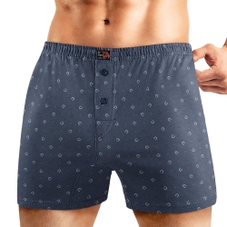 Клевер Трусы мужские CLE MBX451311 (AW25/26 Русская тройка) т.синий/св.серый