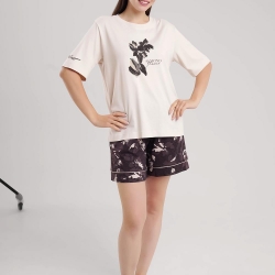 Клевер Комплект женский CLE LP15-1181 (AW25/26 Миндаль) св.бежевый/коричневый