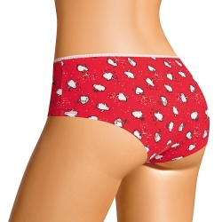 Клевер Трусы женские CLE SH1199/1 (AW25/26 Новогоднее чудо) красный/молочный
