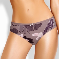 Клевер Трусы женские CLE B1181 (AW25/26 Миндаль) т.бежевый/т.коричневый