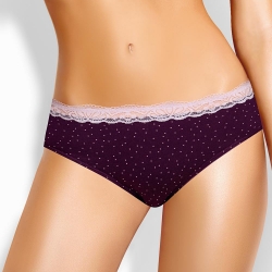 Клевер Трусы женские CLE B1183 (AW25/26 Виола) т.фиолетовый/молочный