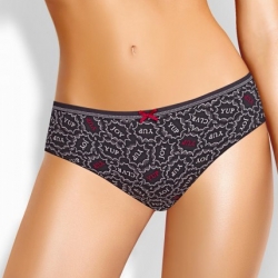 Клевер Трусы женские CLE B1187/1 (AW25/26 Бабл-чай) т.серый/молочный