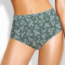 Клевер Трусы женские CLE M1184/1 (AW25/26 Ветивер) зелёный/молочный