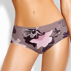 Клевер Трусы женские CLE SH1181 (AW25/26 Миндаль) т.бежевый/т.коричневый