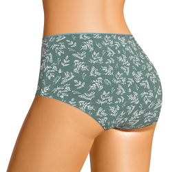 Клевер Трусы женские CLE M1184/1 (AW25/26 Ветивер) зелёный/молочный
