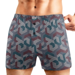 Клевер Трусы мужские CLE MBX450711 (AW25/26 Страйк) т.серый/т.бирюзовый