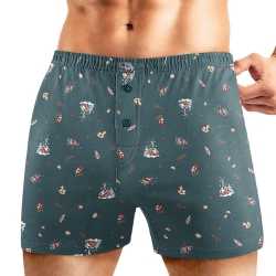 Клевер Трусы мужские CLE MBX451521 (AW25/26 Аллюр) т.бирюзовый/бордовый