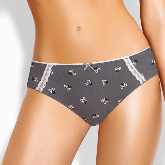 Клевер Трусы женские CLE B1210/2 (AW25/26 Жизель) серый/молочный